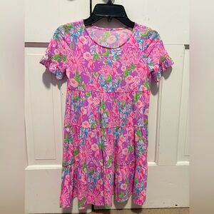 Girl’s Lilly Pulitzer Floral Babydoll Dress